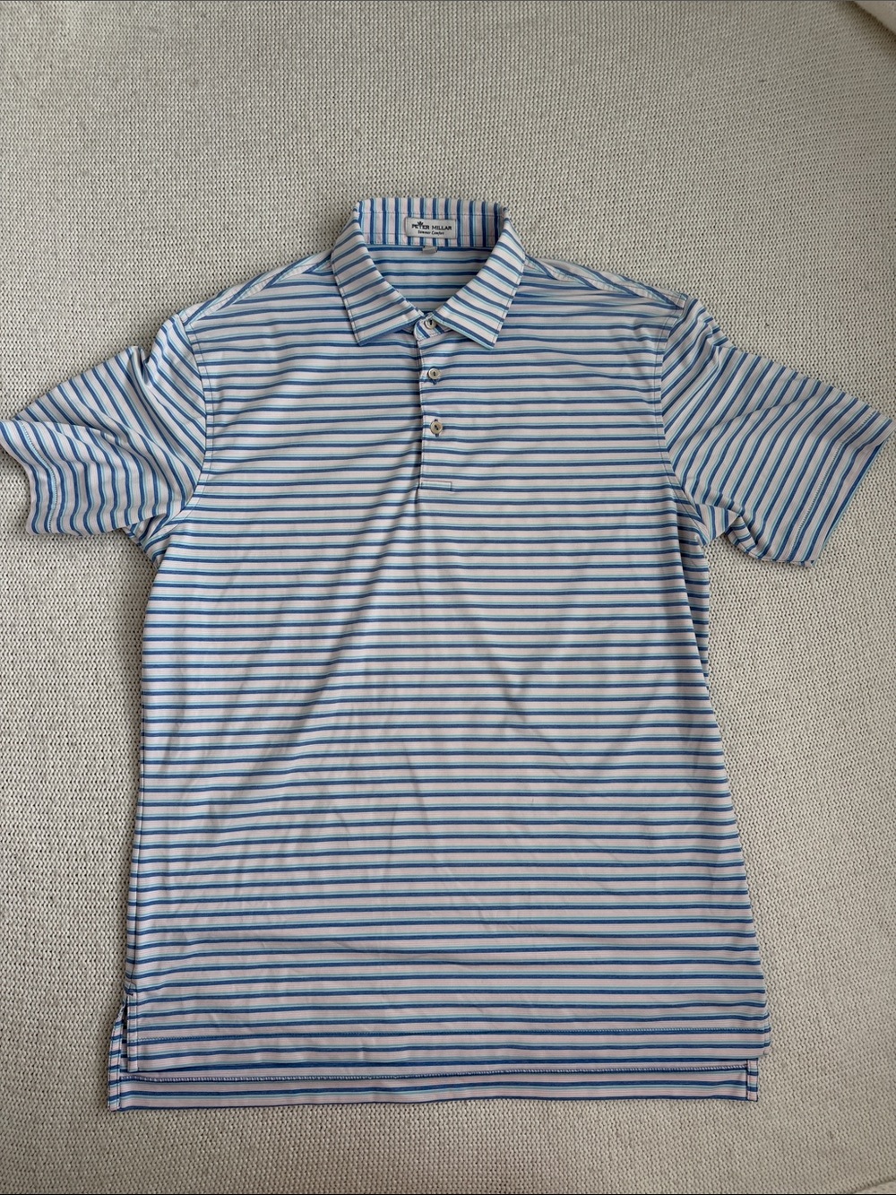 Peter Millar Summer Comfort Striped Short Sleeve Polo